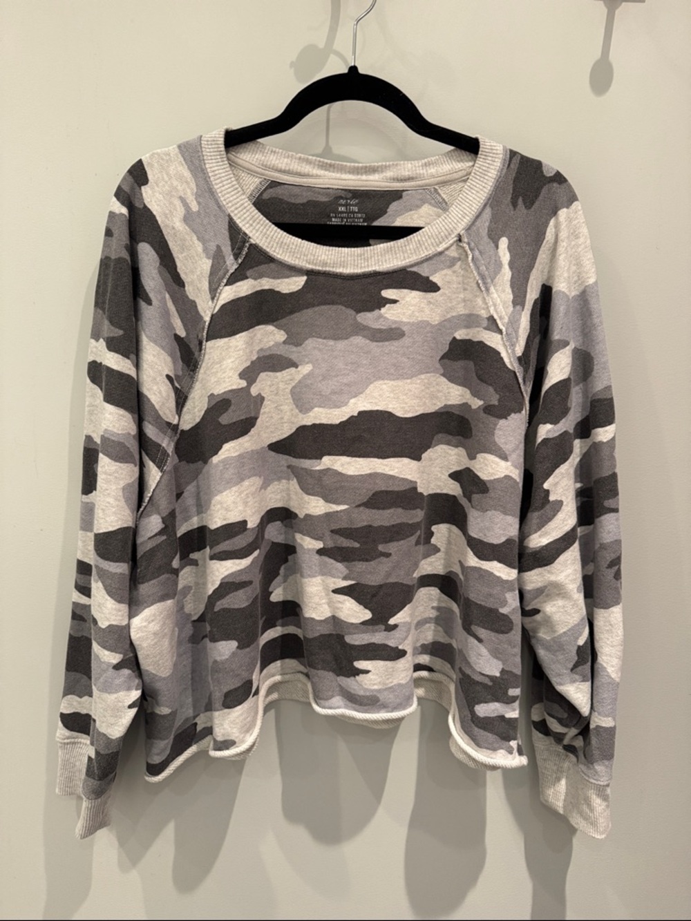 Aerie Camo Pullover Sweater